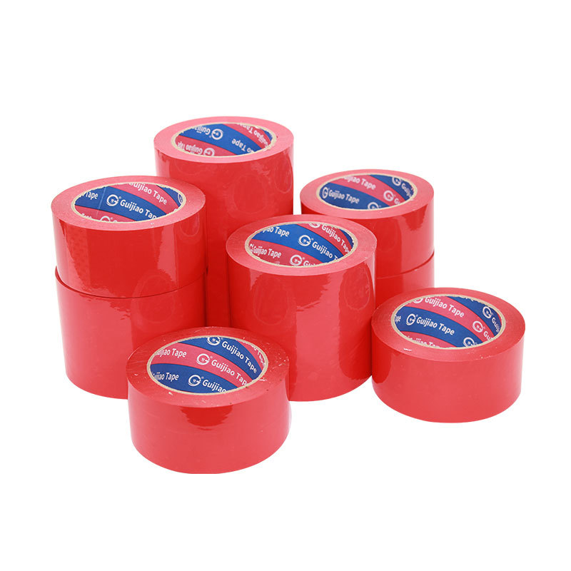厂家红色封箱胶带彩色透明大卷电商包装封口封箱胶带纸 整箱批发